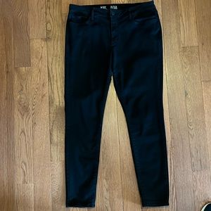 a.n.a mid-rise black denim jeggings